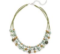 FULU AUTUMN - Collar de perlas bohemias multicapa para mujer, bisutería con piedras naturales y cristales para regalo del día de la madre, normale, Cristal Piedra, Sin gema