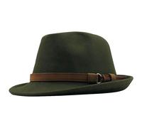 FULUJIDI Fedora Trilby Sombrero De ala Corta Sombreros para Mujer Gorra para Mujer Moda Retro Sombrero De Jazz Informal para Hombres 56-58Cm Ht12872Gr