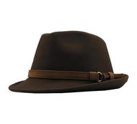 FULUJIDI Fedora Trilby Sombrero De ala Corta Sombreros para Mujer Gorra para Mujer Moda Retro Sombrero De Jazz Informal para Hombres 56-58Cm Ht12872Ce