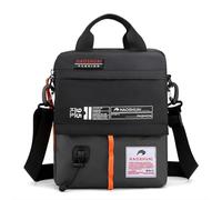 FULUJIDI Mochilas Tipo Casual Bolso De Hombro De Los Hombres Boys Crossbody Bolsa De Hombre Ligero Mensajero Bolsa De Nylon Masculino Bolsos De Negocios Puede Cargar A4 Gris