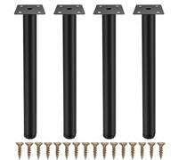 Fulushouxi 4 Piezas Patas para Muebles, Patas Ajustables 9,84 Pulgadas/25 cm para Armario, Patas Pies de Soporte para Sofás/Muebles/Mesa/Silla/Escritorio/Cocina/Gabinete