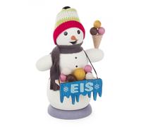 Fumador Muñeco de Nieve Vendedor Helado H: 13cm Nuevo Figura Humo Seiffen