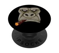 Fumadores de cigarros Gorilla Face PopSockets PopGrip Adhesivo