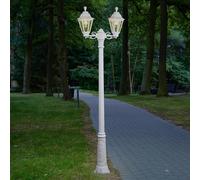 Fumagalli Farola LED Artu Rut de 2 brazos E27 blanco