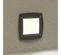 Fumagalli Lámpara empotrada LED Leti 100 Square negro 3W CCT