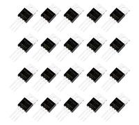 Fumanduo 20Pcs Mosfet Transistor dePotencia IRFZ44N Mosfet, Transistores MOSFET Transistores de 3 Pines, 49A 55V Power Transistor (Negro)