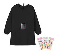 Fumanduo Delantal de Pintura para Niños Delantal de Pintura Impermeable y Antimanchas Bata Pintura Niña con Mangas Largas Fácil de Limpiar Agradable a la Piel y Suave para Niños de 1,2-1,4m(7-12años)