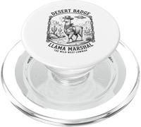 Fumar Llama UFO Desierto Sarcástico Divertido Alien Encuentro PopSockets PopGrip para MagSafe