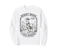 Fumar Llama UFO Desierto Sarcástico Divertido Alien Encuentro Sudadera