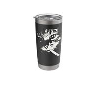 Fumar Memes de Gato, Gángster Street Gatito Vaso térmico de acero inoxidable de doble pared