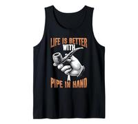 Fumar Pipa Entusiasta Fumar Amante Fumador Pipa Hombres Camiseta sin Mangas