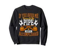 Fumar pipa fumar amante del rollo logrado fumador de pipa Sudadera