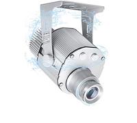 FUMENG 35W LED de Imagen Personalizada GOBO Logo Proyector de luz para Interior/Exterior IP67 a Prueba de Agua,Plata,Remote Control