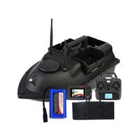 FUMENG Barco inteligente GPS de cebo a control remoto, buscador de peces integrado, motor doble, tres tolvas, luz nocturna LED (12000 mAh*1)