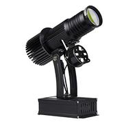 FUMENG LED GOBO Logo Proyector 25W Luz del proyector para la promoción de Publicidad, decoración, Centro Comercial, etc., Interiores,Negro,noremotecontrol