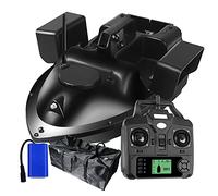 FUMENG RC Bait Boat Radio GPS 500M Barco de Control Remoto 3 almacenes Grande Capacidad, Finder de Pescado con Motor Doble,12000mAh