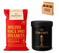 FUMET MARINERO + ARROZ MOLINO ROCA - Envío 24 h - UMAMIX - Los Fondos Secretos Naturales que usan los Chefs de Alta Cocina - El mejor arroz con nuestro Fumet Deshisdratado en18 min (Pack, Marinero)