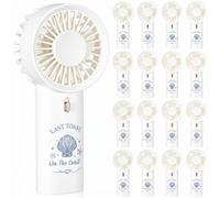 Fumete 12 mini ventiladores eléctricos de mano Last Toast on the Coast, decoración de despedida de soltera con temática costera, bonitos ventiladores portátiles alimentados por pilas para bodas, baby