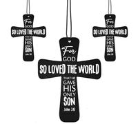 Fumete- 24 ambientadores de coche de Halloween en forma de cruz, ambientadores cristianos para automóviles, adornos colgantes con aroma religioso para la oficina de la iglesia, regalos basados en la f