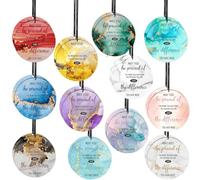 Fumete Ambientadores de coche a granel con texto en inglés «May You Be Proud», regalos de agradecimiento para colgar, papel perfumado, adornos colgantes para el hogar, coche, empleados, enfermeras,