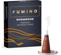 Fumino® Ajenjo Conos de Incienso Fresco 20 por Caja Fragancia de Humo Masala Agarbatti para la Relajación, Meditación, Antiestrés - Decoración de Hogar