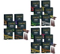 Fumino Conos de Incienso - Paquete múltiple 18 Cajas Masala Agarbatti, 270 Conos para Relajación, Meditación y Aromaterapia (90 g)