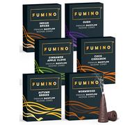 Fumino Conos de Incienso Reflujo Cascada Hielo y Fuego - Lote 6 Cajas Masala Agarbatti Backflow, 90 Conos para Relajación y Meditación (90 g)