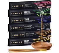Fumino Incienso Esencial - Lote 6 Cajas con 84 Varillas Masala Agarbatti Naturales para Relajación y Meditación (90 g)