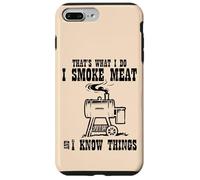 Fumo Carne Y Sé Cosas Divertidas Barbacoa Barbacoa Hombres Mujeres Carcasa para iPhone 7 Plus/8 Plus