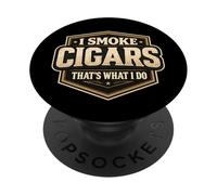 Fumo cigarros, eso es lo Que Hago, Cita Vintage de un Amante de un Fumador PopSockets PopGrip Adhesivo