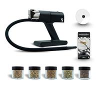 Fumus - Ahumador de Alimentos Profesional - Ahumador de Carne + 5 Sabores Chips de Virutas Europeo Incluidos - - Cocktail Smoker Kit con Disco para Cócteles + Recetario Digital