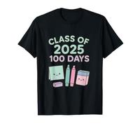 Fun 100 Days Class of 2025 Tema de graduación Camiseta