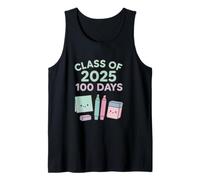 Fun 100 Days Class of 2025 Tema de graduación Camiseta sin Mangas