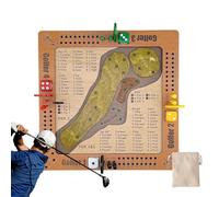 Fun and Challenging Golf Dice Game Set, Tabletop Dice Golf Game | Intuitive Gameplay Movable Pegs and Scoring System, For Fun Party Family Night