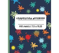 Fun and Creative Journal: A Unique Composition Notebook with Small Characters to Colour, Blank Pages for Doodling, and Wide-Ruled Lines for Writing
