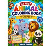 Fun Animal & Bird Coloring Book for Little Kids Ages 3-7: Fun and Easy Animal & Bird Coloring Pages for Toddlers and Kids | Cute Safari, Farm, Jungle ... Learning Activity Book for Boys & Girls