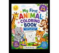 Fun Animal Colouring Book for Kids Aged 3-6: Fun and Easy Animal Colouring Pages for Toddlers and Pre-schoolers | Cute Farm, Jungle, Safari, and Ocean Animals with Bold and Simple Designs