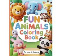 Fun Animals and Birds Coloring Book for Kids Ages 4-8: Cute and Easy Coloring Pages for Little Kids