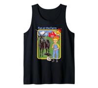 Fun at the Farm Sarcastic Retro Vintage Funny Adult Humor Camiseta sin Mangas