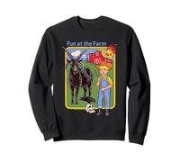 Fun at the Farm Sarcastic Retro Vintage Funny Adult Humor Sudadera