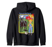 Fun at the Farm Sarcastic Retro Vintage Funny Adult Humor Sudadera con Capucha