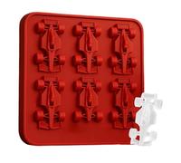 Fun - Bandeja para cubitos de hielo con tapa | Bandeja de cubo de hielo con tapa de silicona | Reusable y fácil de liberar cubo Maker cocina gadget en forma