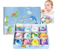 Fun Bath Bombs with Surprises Inside - 12 Pack Fizzy Bath Bombs with Hidden Surprises - Perfect for Easter Gifts and Relaxation (Style-C)