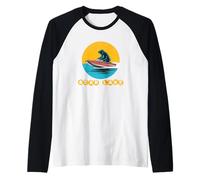 Fun Bear Lake Utah Watersports Vacation Souvenir Camiseta Manga Raglan