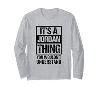 Fun Black Version It's A Jordan Thing Family Name Group Pic Manga Larga