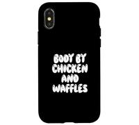 Fun Body by Chicken and Waffles Southern Food Meme Saying Carcasa para iPhone X/XS