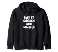Fun Body by Chicken and Waffles Southern Food Meme Saying Sudadera con Capucha