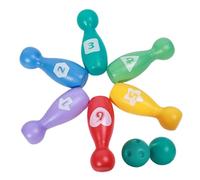 Fun Bowling Toy Set, Educational Kids Play Activity, Bright Color Pins Game Set, Lightweight Outdoor Sports Toy Design, 7.09x5.39 Inches Interactive Learning Play System for Children Teens