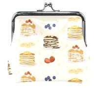 Fun Breakfast Foods - cartera personalizado para mujer, piel con hebilla y cierre de beso, Crema Fun Breakfast Foods, UNITALLA, Crema Fun Breakfast Foods, UNITALLA, Classic