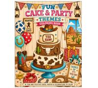 Fun Cake & Party Themes Coloring Book: Fun and Festive Cakes, Parties, & Celebrations
